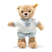 Steiff Teddybär Schlaf gut Bär mit blau-weißem Schlafanzug | Kuscheltier.Boutique