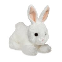 Aurora Mini Flopsies Hase, Plüschtier weiß | Kuscheltier.Boutique