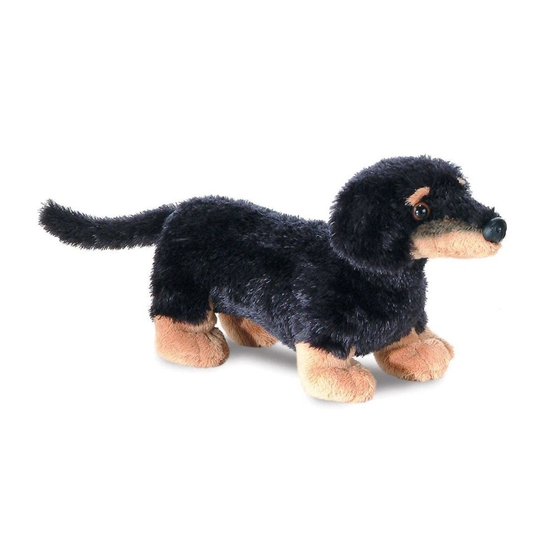 Aurora Mini Flopsies Dackel, schwarz-braun | Kuscheltier.Boutique Aurora Mini Flopsies Dackel, schwarz-braun | Kuscheltier.Boutique