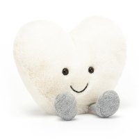 Jellycat Amuseables Plüsch Herz creme Vorderseite | Kuscheltier.Boutique
