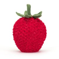 Jellycat Erdbeere Amuseables Strawberry, Rückseite | Kuscheltier.Boutique