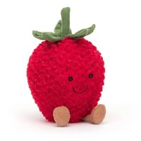 Jellycat Erdbeere Amuseables Strawberry, Vorderseite | Kuscheltier.Boutique
