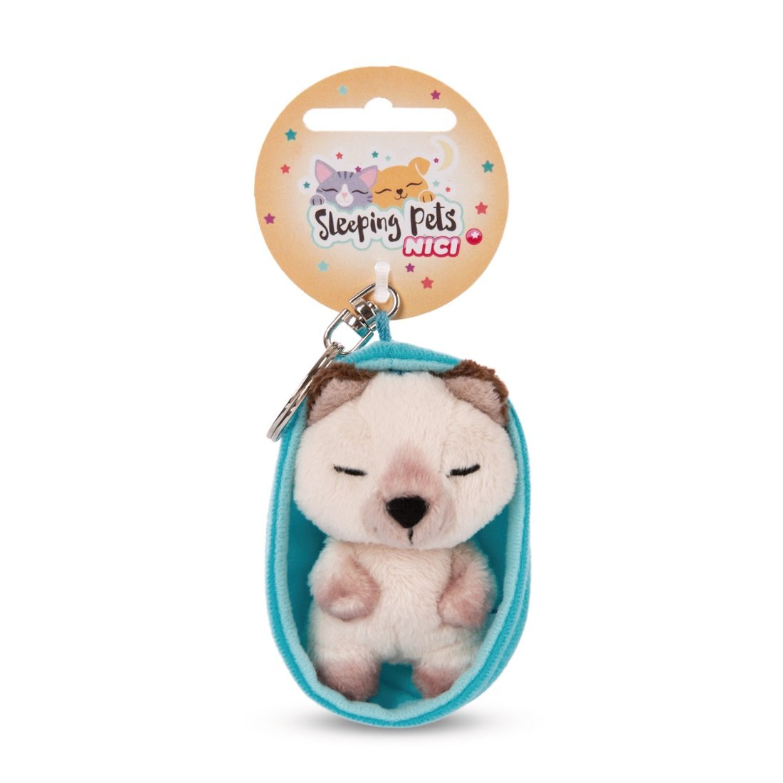 NICI Schlüsselanhänger Sleeping Kitties Siamkatze mit Etikett | Kuscheltier.Boutique