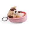 NICI Schlüsselanhänger Sleeping Puppies Hund dreifarbig | Kuscheltier.Boutique