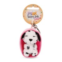NICI Schlüsselanhänger Sleeping Puppies Dalmatiner mit Etikett | Kuscheltier.Boutique