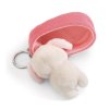 NICI Schlüsselanhänger Sleeping Puppies Hund creme Rückseite | Kuscheltier.Boutique