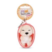 NICI Schlüsselanhänger Sleeping Puppies Hund creme mit Etikett | Kuscheltier.Boutique