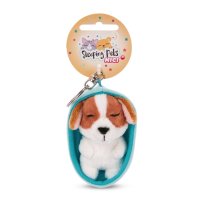 NICI Schlüsselanhänger Sleeping Puppies Cocker Spaniel mit Etikett | Kuscheltier.Boutique