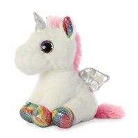 Aurora Sparkle Tales Einhorn weiß / bunt Vorderseite | Kuscheltier.Boutique