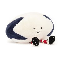 Jellycat Amuseables Sports Rugbyball Vorderseite | Kuscheltier.Boutique