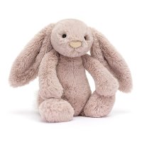 Jellycat Hase Bashful Luxe Bunny Rosa klein Vorderseite | Kuscheltier.Boutique