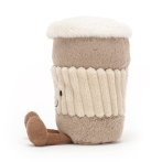 Jellycat Amuseables Coffee to Go, braun / beige 