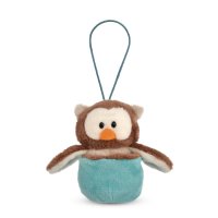 NICI Eule Oscar Wendekuscheltier Nest blau Vorderseite | Kuscheltier.Boutique