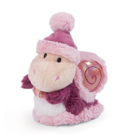 NICI Winter Friends Schnecke Soa rosa 17cm, Vorderseite | Kuscheltier.Boutique