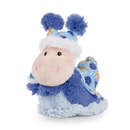 NICI Winter Friends Schnecke Sille blau 17cm, Vorderseite | Kuscheltier.Boutique