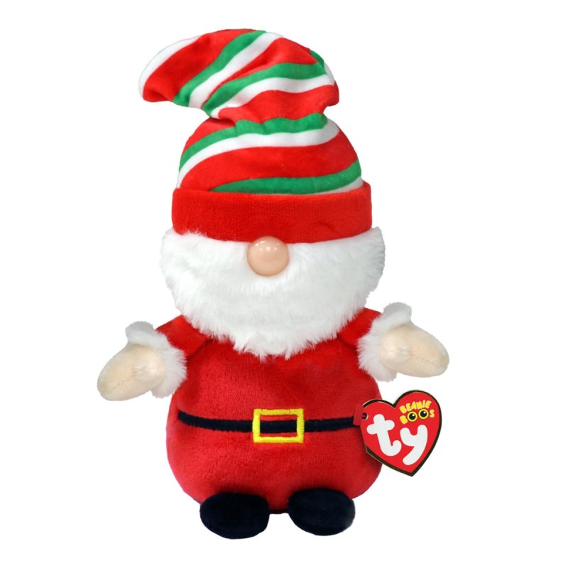 Ty Beanie Boos Gnom Gnewman, Weihnachtswichtel  rot | Kuscheltier.Boutique