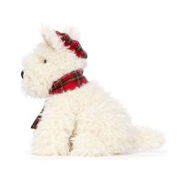 Jellycat Weihnachtshund Scottish Terrier Munro mit Mütze | Kuscheltier.Boutique