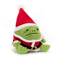 Jellycat Santa Ricky Rainfrog Vorderseite Weihnachtsfrosch | Kuscheltier.Boutique