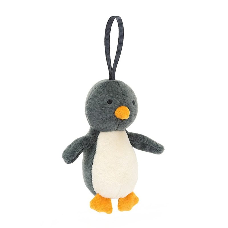 Jellycat Anhänger Festive Folly Pinguin Vorderseite | Kuscheltier.Boutique