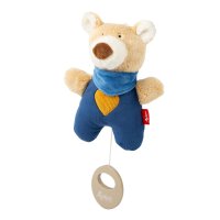 sigikid Mini-Spieluhr Teddybär blau, Vorderseite | Kuscheltier.Boutique
