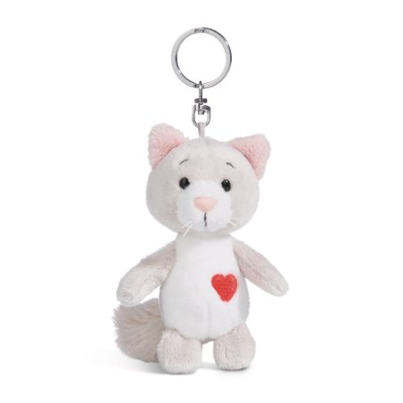NICI Love Katze mit Herz, Schlüsselanhänger, Vorderseite 