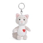 NICI Love Katze mit Herz, Schlüsselanhänger, Vorderseite 