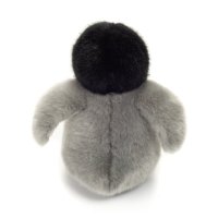 Hermann TEDDY Kuscheltier Herzekind Pinguinküken sitzend, 15cm groß, Rückseite 