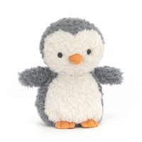 Jellycat Wee Pinguin grau-weiß Vorderseite | Kuscheltier.Boutique