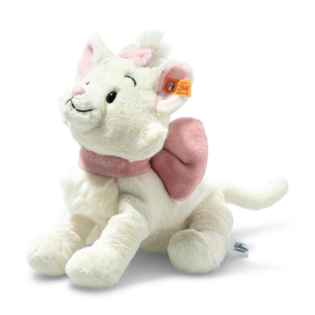 Steiff Soft Cuddly Friends Disney Katze Marie, weiß | Kuscheltier.Boutique