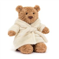 Jellycat Teddy Bär Bartholomew Bear Bathrobe, Vorderseite | Kuscheltier.Boutique