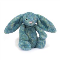 Jellycat Hase Bashful Luxe Bunny Azure 30cm Vorderseite | Kuscheltier.Boutique