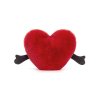 Jellycat Amuseables Plüsch Herz rot, 12cm Rückseite | Kuscheltier.Boutique
