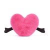 Jellycat Amuseables Plüsch Herz pink 2024, 12cm Rückseite | Kuscheltier.Boutique