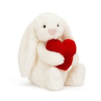 Jellycat Hase Bashful Love Bunny, 30cm Vorderseite | Kuscheltier.Boutique