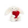 Jellycat Hase Bashful Love Bunny, 18cm Vorderseite | Kuscheltier.Boutique