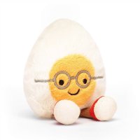Jellycat Amuseables Ei Boiled Egg Geek Vorderseite | Kuscheltier.Boutique
