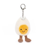 Jellycat Amuseables Happy Boiled Egg, Vorderseite Anhänger | Kuscheltier.Boutique