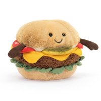 Jellycat Amuseables Plüsch Burger, Vorderseite | Kuscheltier.Boutique