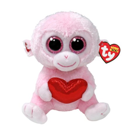 Ty Beanie Boos Affe Gigi mit Herz | Kuscheltier.Boutique