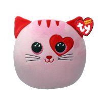 Ty Squish-a-Boos Plüschkissen Katze Flirt 20cm mit Herz | Kuscheltier.Boutique