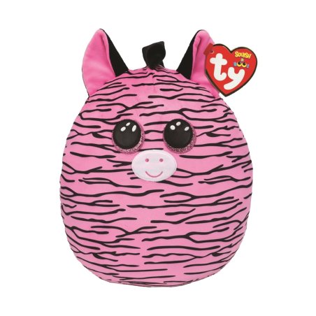 Ty Squish-a-Boos Zebra Zoey 20cm rosa / schwarz | Kuscheltier.Boutique