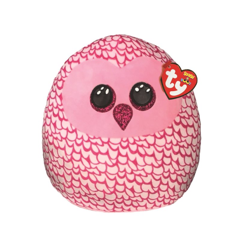 Ty Squish-a-Boos Eule Pinky 20cm rosa | Kuscheltier.Boutique