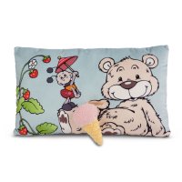 NICI Kissen Teddybär Bendisx mit Eis Vorderseite | Kuscheltier.Boutique