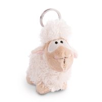 NICI Wool*y Gang weißes Schaf Vorderseite Schlüsselanhänger | Kuscheltier.Boutique