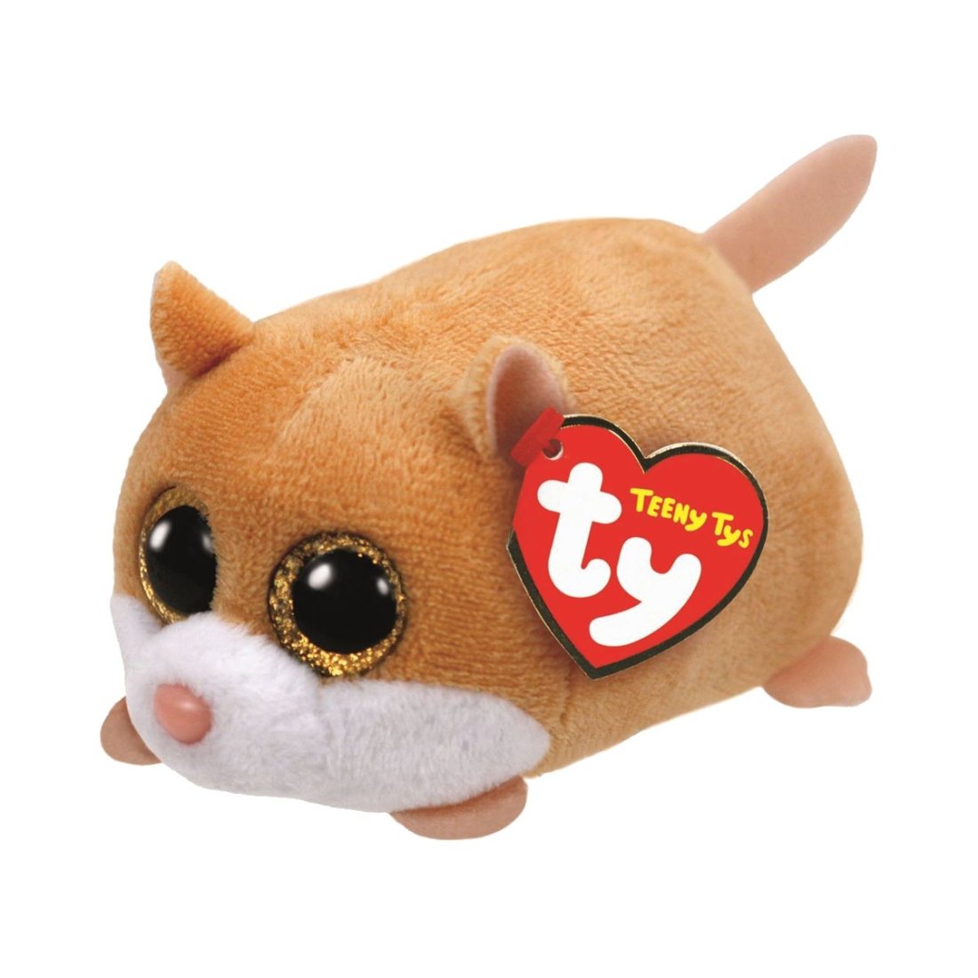 Teeny Ty Hamster Peewee Stapeltierchen hellbraun / weiß | Kuscheltier.Boutique