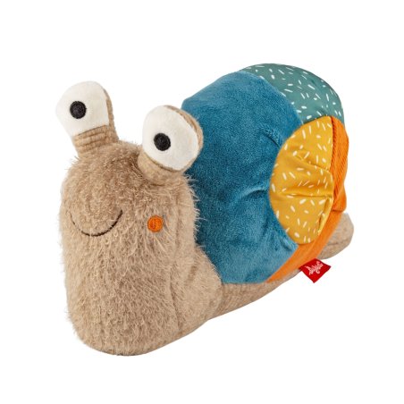 sigikid Patchwork Sweety Schnecke hellbraun / bunt | Kuscheltier.Boutique