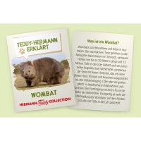Hermann TEDDY Wombat Hangtag | Kuscheltier.Boutique