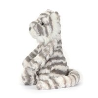 Jellycat Schneetiger Bashful Snow Tiger grau-weiß | Kuscheltier.Boutique