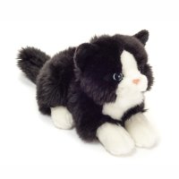 Hermann TEDDY Collection: schwarz-weiße Katze Vorderseite | Kuscheltier.Boutique