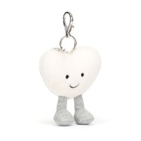 Jellycat Herz Amuseable Cream Heart Vorderseite Anhänger | Kuscheltier.Boutique